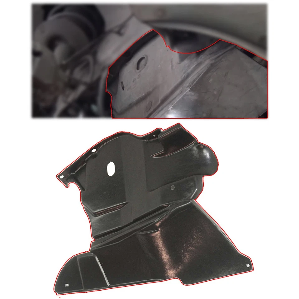 Protector contra salpicaduras del motor para Chrysler PT Cruiser 2001-2005 lado del pasajero delantero Foto 3 de 4