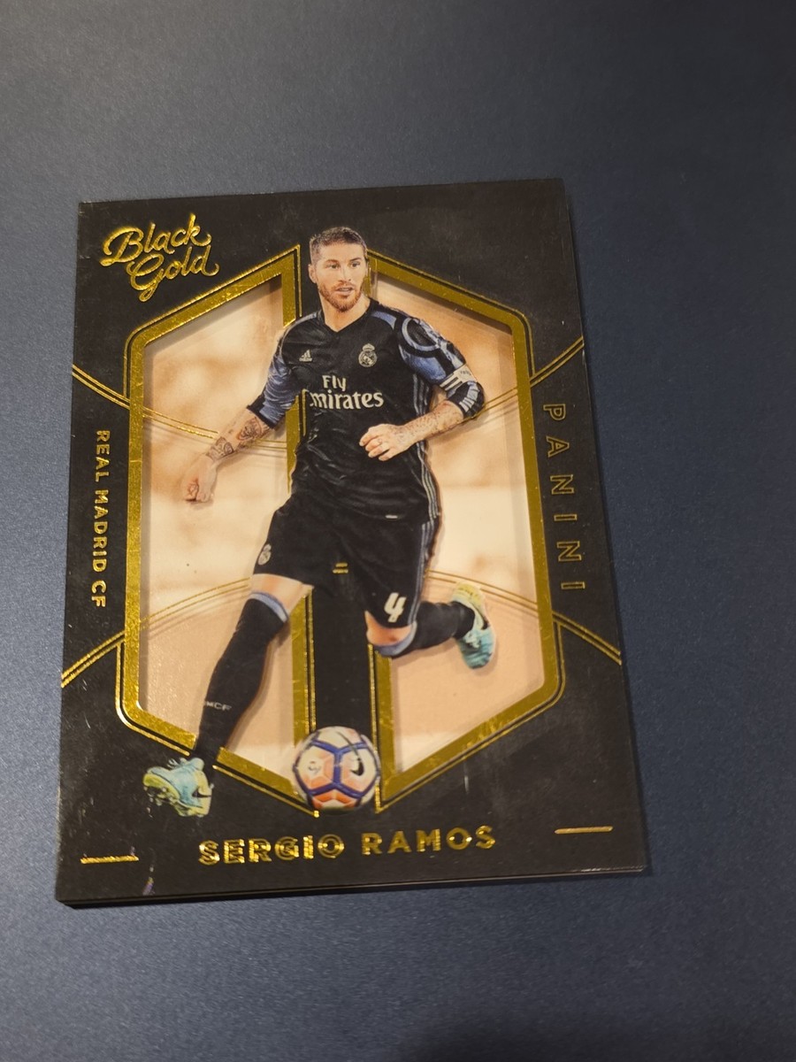 【レア】Real Madrid Sergio Ramos  2016-17 Panini Black Gold Sergio Ramos Spain #40 Soccer Card Real
