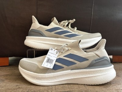 Adidas Ultraboost 5x Running Shoes Light Cream Blue Grey Men s Sz 18 JH9037