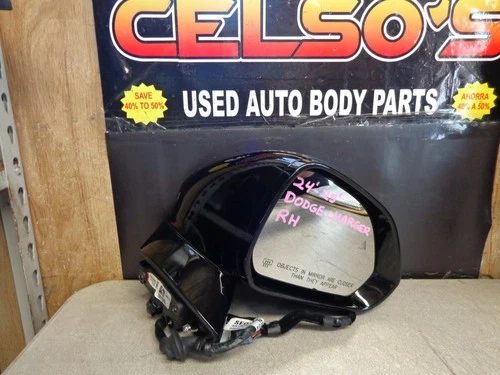 2024 - 2025 Dodge Charger Right side RH Mirror w/camera Carbon Fiber OEM. Black