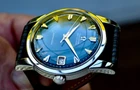 MENs OMEGA SEAMASTER AUTO DATE 562 SUPERB BLUE DIAL ARROWHEAD St/St 1963 VINTAGE