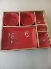 Set Sushi Giapponese In Ceramica Rossa Leggi Descrizione E Condizioni Generali 