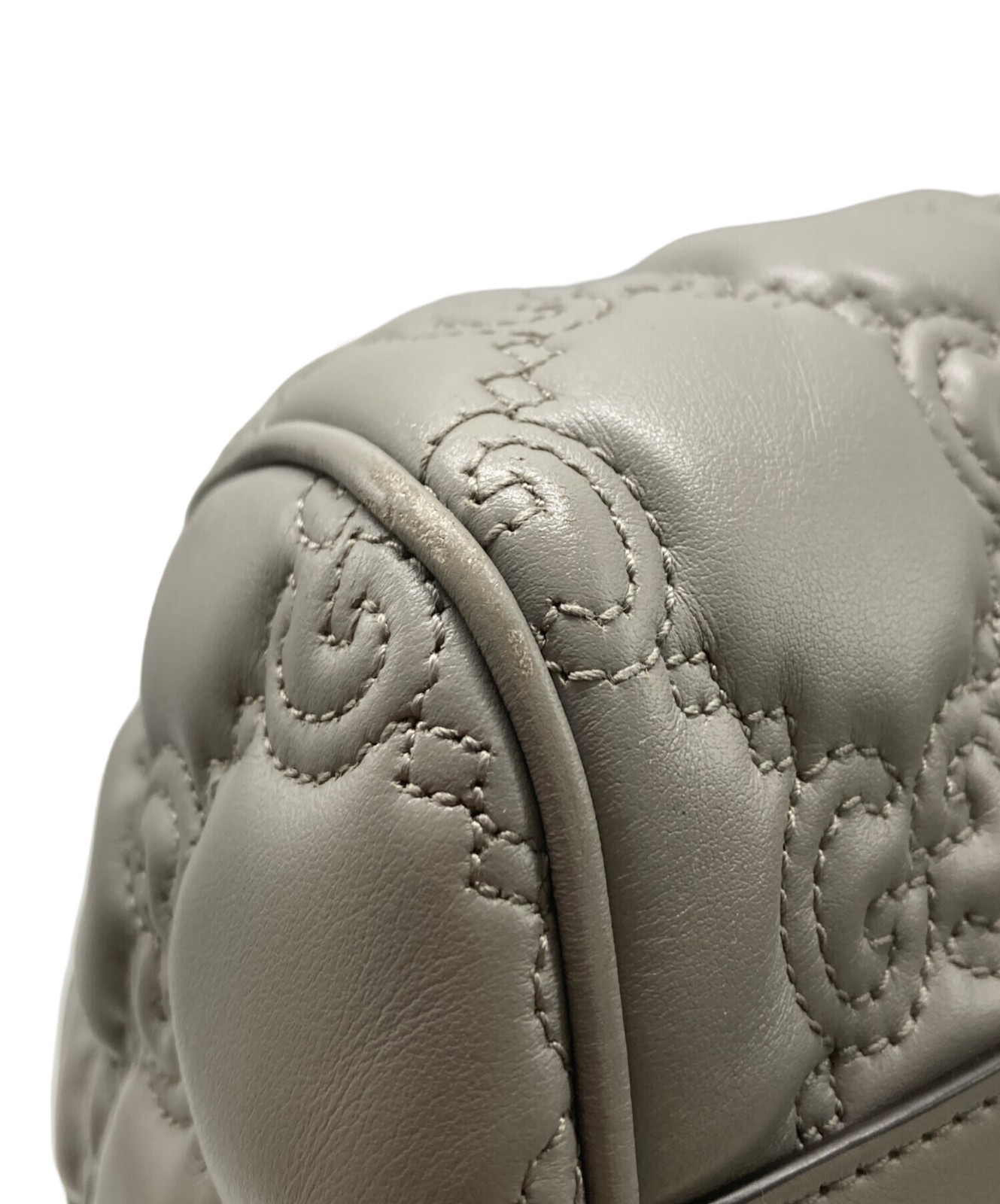 Gucci GG Matelasse Handbag Gray Leather 702242 Top Handle Bag SN2560 thumbnail 17