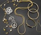 Lot Of Trifari Signed Brooches Bracelet Necklaces Silver Gold Tone Y2