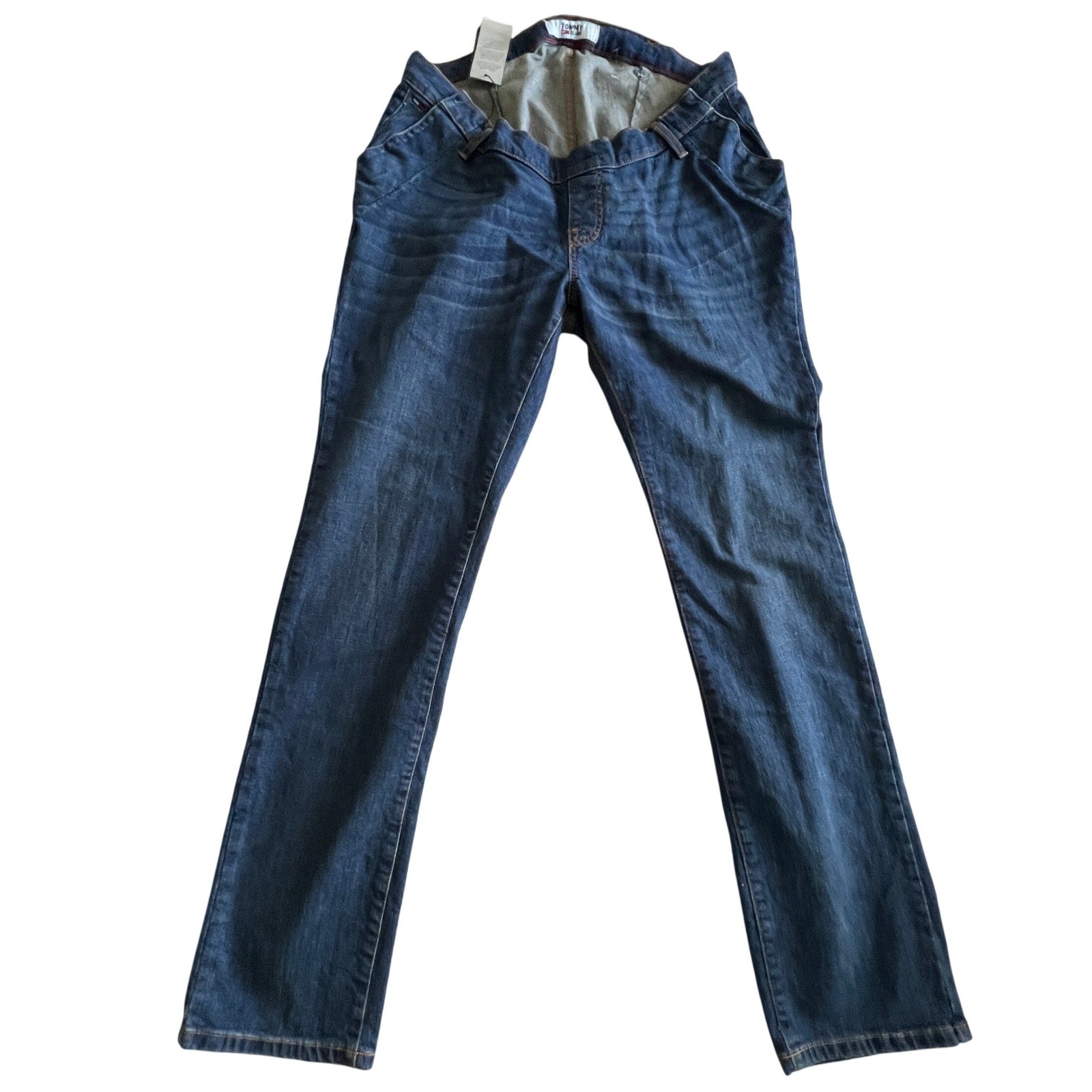 Adaptive Straight Leg Dark Wash Denim Size 38 New Easy Dress