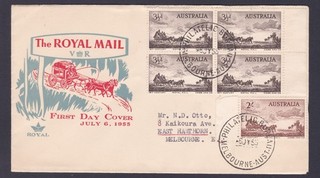 1955 PIONEERS OF COACHING ERA PRE DECIMAL STAMP ROYAL FIRST DAY COVER #26