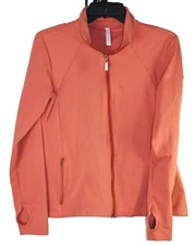 Ebb & Flow Women's L Athleisure/Activewear Jacket Thumb holes Peach/Coral 7727M