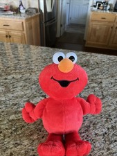 ELMO Red Plush Sesame Street Fisher Price Mattel 12 Inch Play Pal -Ready For Fun