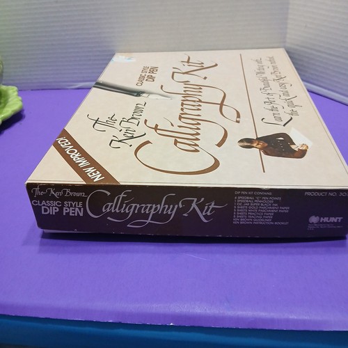 The Ken Brown Calligraphy Kit Classic Style Dip Pen 3078 Hunt Sealed  - Picture 5 of 5