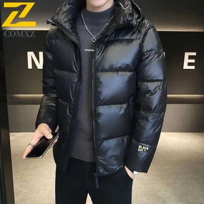 Premium Men Parka Coat Hooded Warm Thickened Windproof Hiking Travel Winter Jack