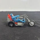 Vintage 1972 Hot Wheels Diecast Red RRRumblers Torque Chop Trike Motorcycle