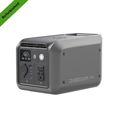 Dabbsson Portable Power Station Solar Generator 298Wh 300W LiFePO4 Battery 300E