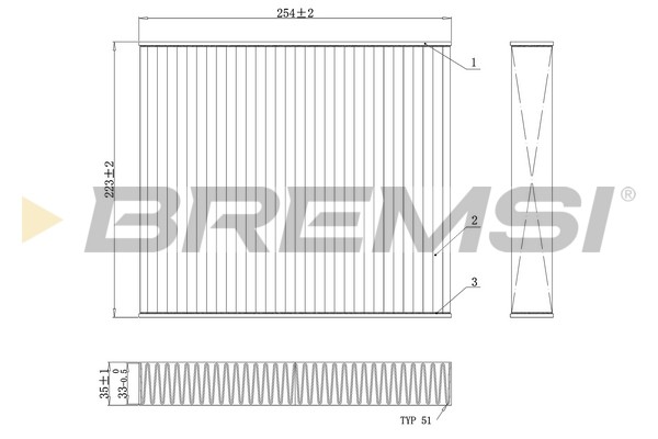 Bremsi Innenraumfilter FüR Vw Polo 6R 6C 6R_ Skoda Fabia Ii 542 NJ3 NJ5-image