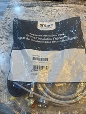 Smart Choice 6-Foot Stainless Steel Dishwasher Installation Kit with Cord