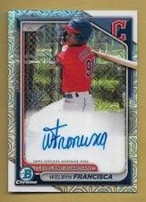 WELBYN FRANCISCA 2024 TOPPS BOWMAN CHROME MOJO AUTOGRAPH AUTO RC #BMA-WF MLB