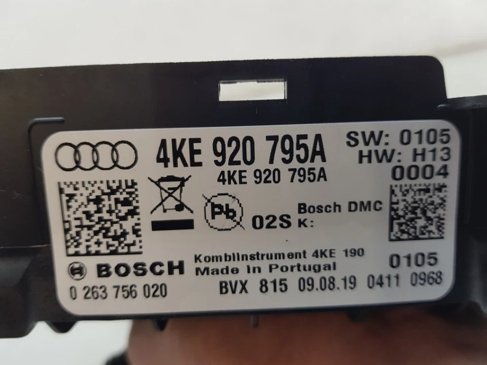 TACHOEINHEIT KMH Audi E-Tron (GEN) SUV 55 quattro (EASA) 2019 4KE920795A - Imagem 4 de 4