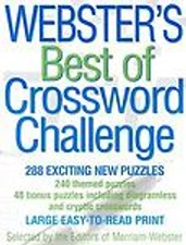 Webster's Best of Crossword Challenges by Inc. Staff Merriam-Webster (2003,...