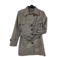 Jensen Womens Jacket Lightweight Size 8/10 Eu 38 Black’n’white Check