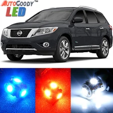 10 x Premium White LED Lights Interior Package Kit for Nissan Pathfinder 13-15
