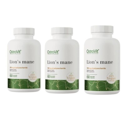 OstroVit Lion's Mane 500mg 3 x 60 capsules, Vege
