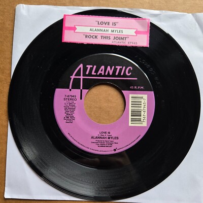 ALANNAH MYLES Love Is/Rock This Joint 45 7'' Record Vinyl Records