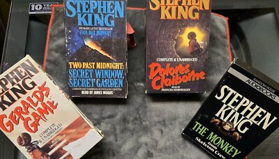 Gerald Monkey 4 Audio Cassette Books The Monkey, Gerald's Game, Two Past Midnight ...
