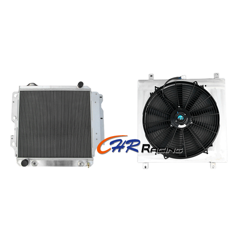 3-Row Aluminum Radiator With Fan Shroud For Jeep Wrangler YJ TJ 1987-2006 – High Cooling 4 thumbnail image