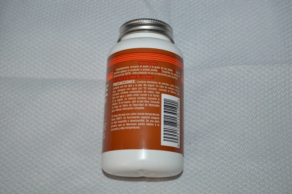 STEELMAN ANTI-SEIZE THREAD TREATMENT TYPE 13 HI-TEMP COPPER FORMULA 13010 8 OZ. - Image 3 of 4