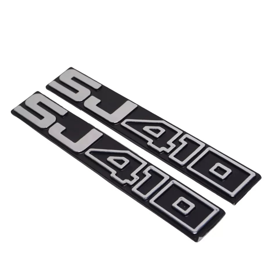 HABURN Logo Emblème Suzuki Jimny - Autocollant Alliage, Noir/Bleue/Fibre Carbone - Décoration Extérieure Voiture