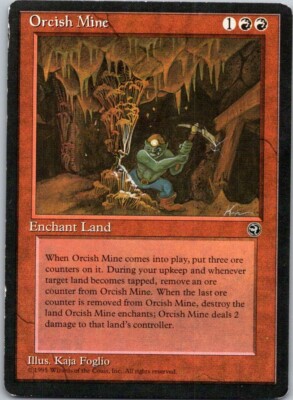 Magic the Gathering Orcish Mine Homelands MTG Free Shipping!