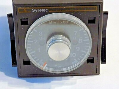 SYRELEC MDR.U delay timer module 100vac 24vac/dc 10amp 8 pins NOS 88875686