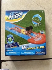 New Bestway H2Ogo H20 GO Slip One Single Water Slide for Kids 16 Ft.  NIB