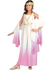 Pink Ombre Greek Goddess Athena Girl's Costume