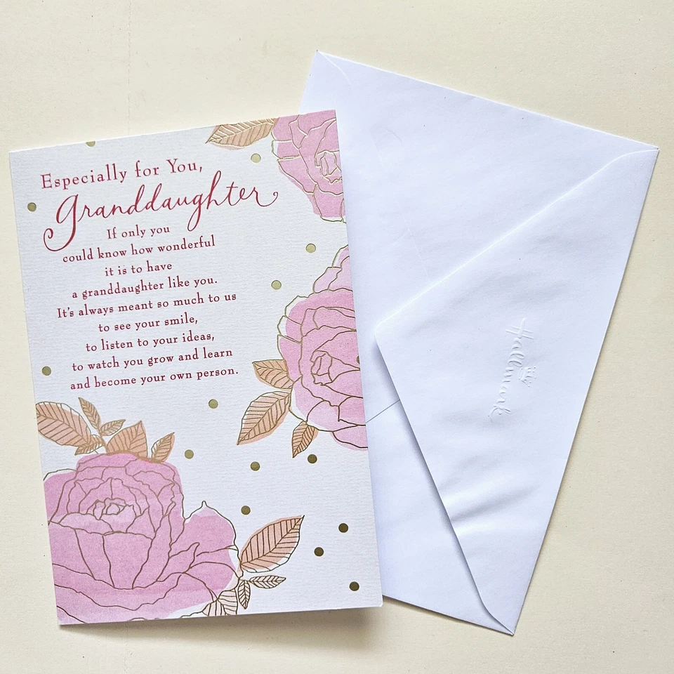 Cartão de feliz aniversário neta/saudação (incl. Envelope 5×7") - Imagem 4 de 4