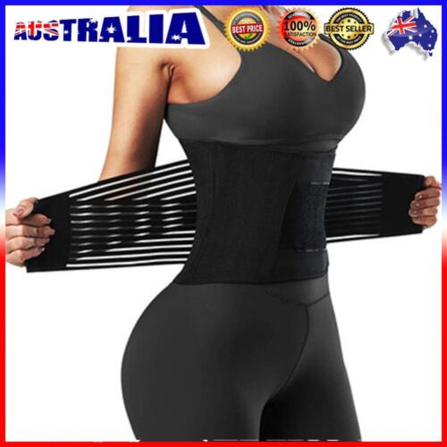 A# Fitness Belt Sweat Slimming Girdle Elastic Fish Silk Design Stable for Men Wo - Picture 1 of 18