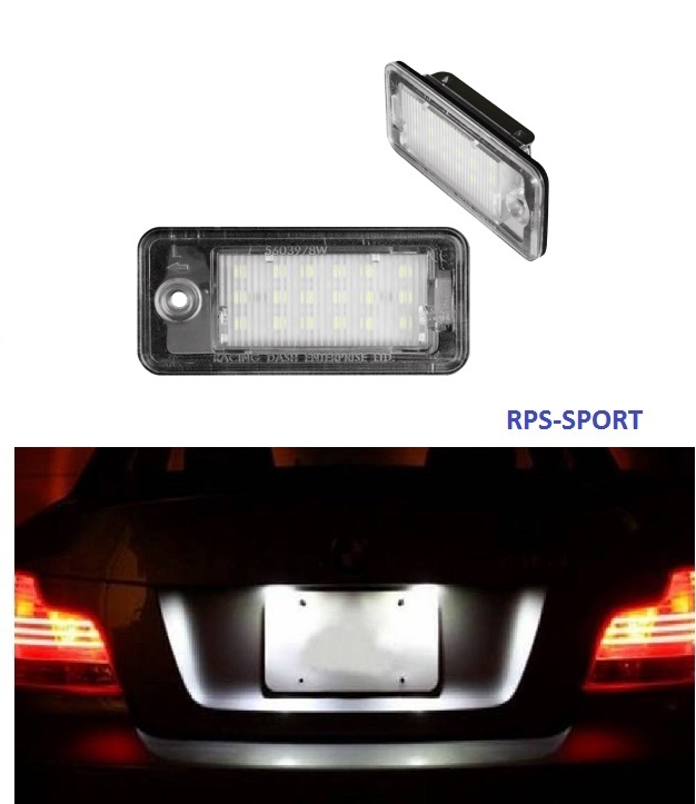 Éclairage plaque immatriculation LED Audi A3 8P 1 feux arrière Canbus blanc
