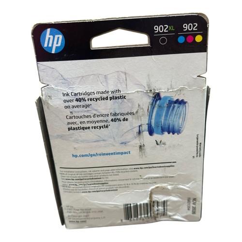 HP 902XL High-Yield Black and 902 Multicolor Ink Cartridges Retail Box - Picture 2 of 5