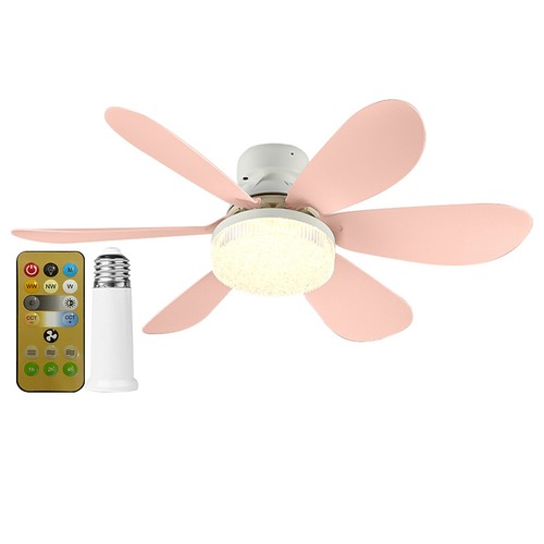 Modern LED Ceiling Fan E27 Base Remote Control Indoor Ceiling Fan Light 3 Speeds - Picture 19 of 36