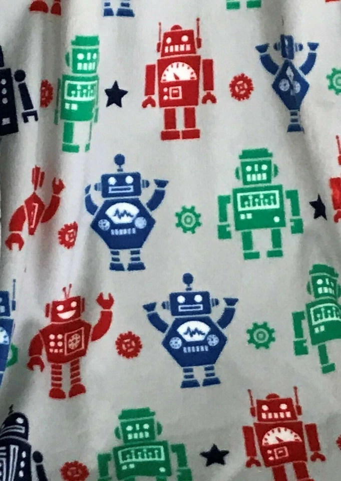 Baby Gift Blanket Robot Red Minky  Boy Shower Present Boy Handmade - Image 4 of 4
