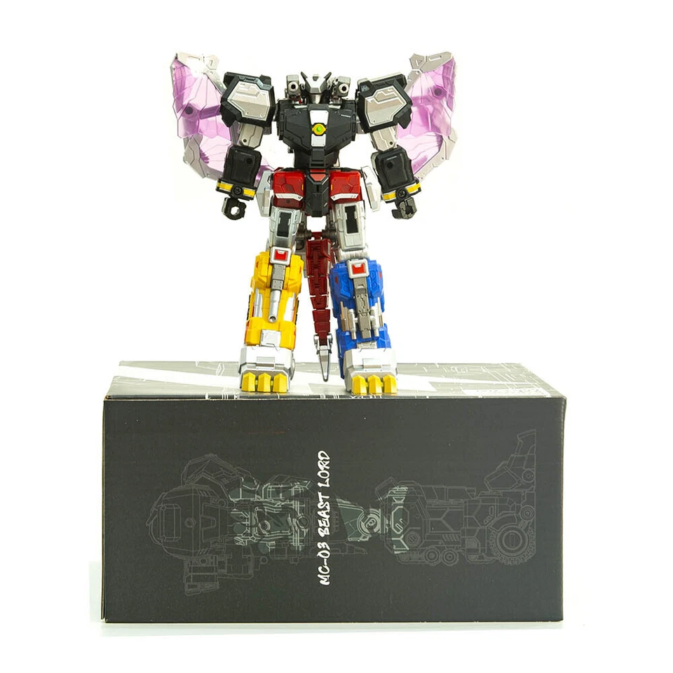 Lucky Cat Micro Cosmos MC-03 MC03 Meagzord mini Beast Lord set of 5 Figure toy - Image 2 of 4