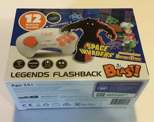 LEGENDS FLASHBACK BLAST SPACE INVADERS ~ HDMI DONGLE ~ 12 BUILT-IN GAMES