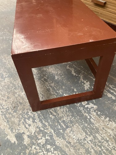 Vintage Beistelltisch braun lackiert 77 x 34 cm x 33 cm hoch - Bild 3 von 5