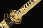 Katana Japanese Samurai Sword 1095 Carbon Steel Razor Sharp Black Blade — photo 2