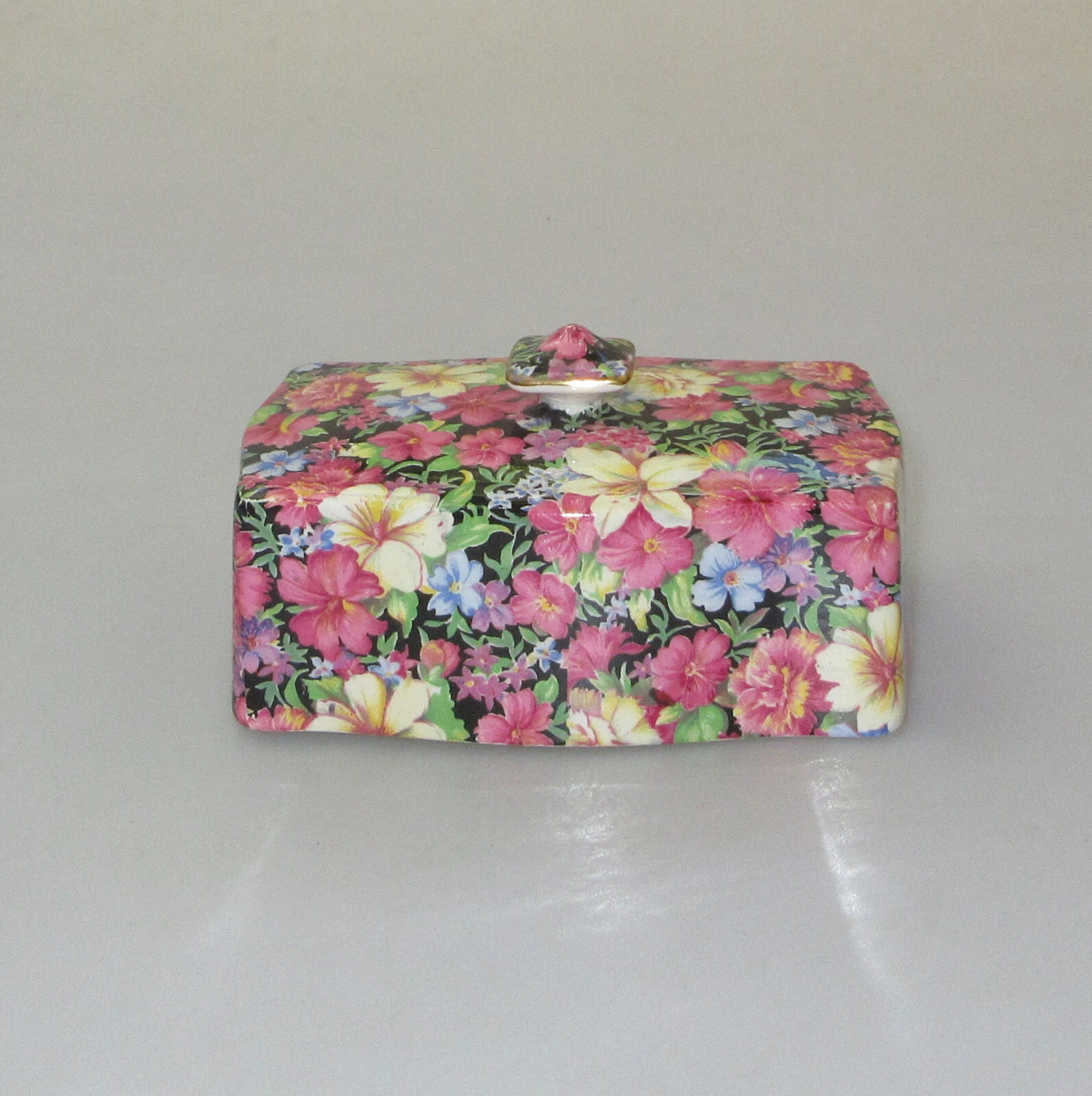 Royal Winton Grimwades - Florence Chintz Butter Dish Lid