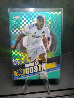 2022 Topps Chrome MLS #78 Douglas Costa Aqua Refractor X Fractor 159/299