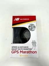 * NEW BALANCE * GPS MARATHON ' SPEED & DISTANCE HEART RATE MONITOR ' BLK/ORANGE