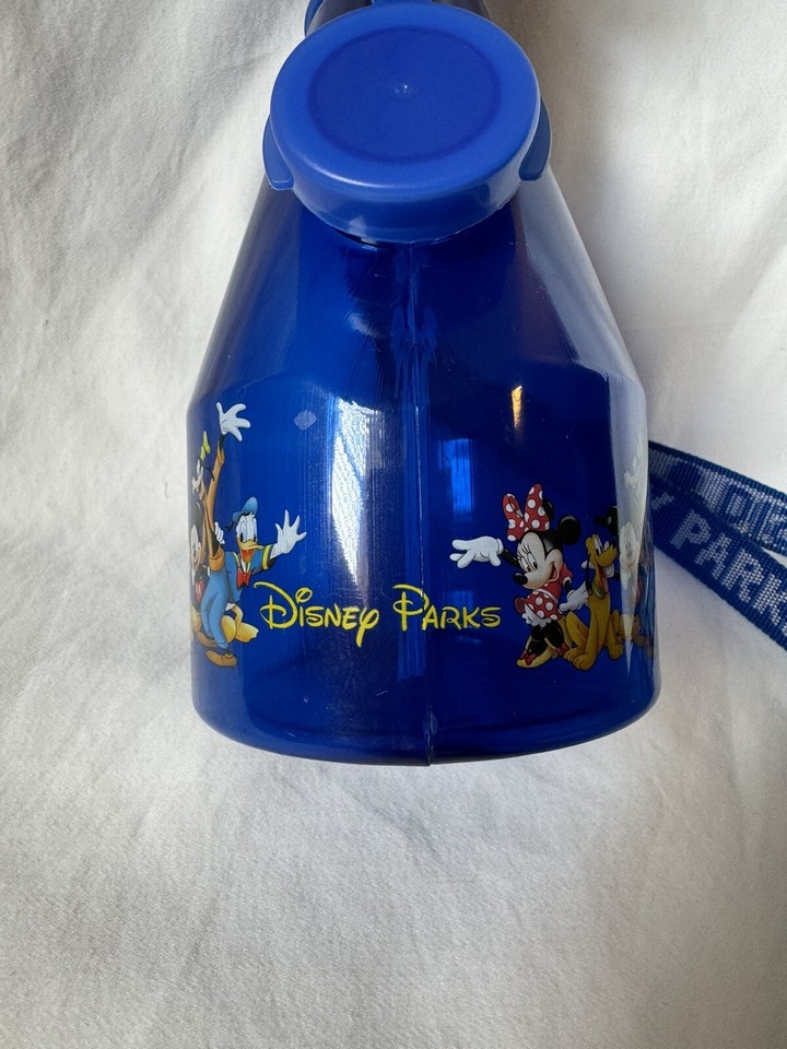 Disney Parks Mickey Mouse Water Misting Fan Spray Bottle With Lanyard
