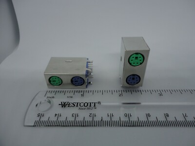2 Pcs Pack Lot Purple Green PS2 PS/2 Keyboard Mouse Port - Foto 5