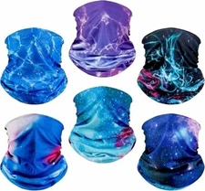 6 PCS Gator Face Mask - Unisex Reusable Cloth Neck Gaiter Face Mask Sleeve sport
