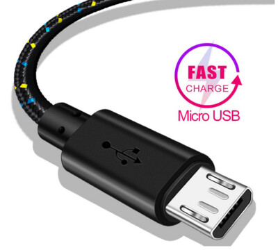 10x Micro 1M 3FT USB Cable Data Sync Charging Charger Cord Cable Multi USA 